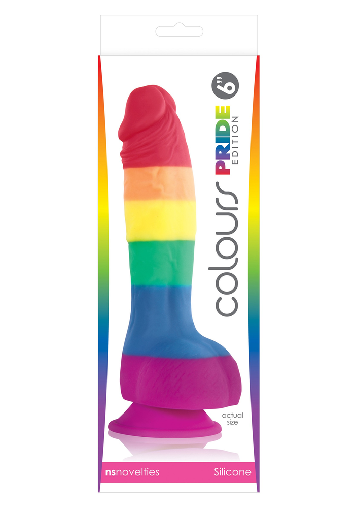 NS Novelties Colours Pride Edition 6' Dong MULTICOLOR - 1