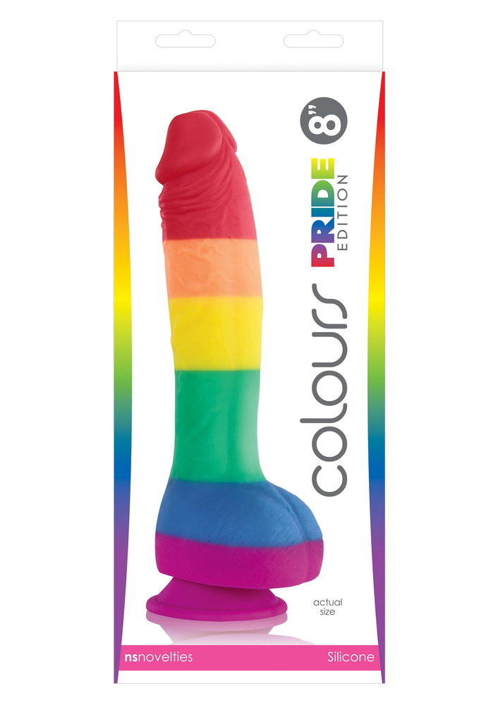 NS Novelties Colours Pride Edition 8' Dong MULTICOLOR - 1