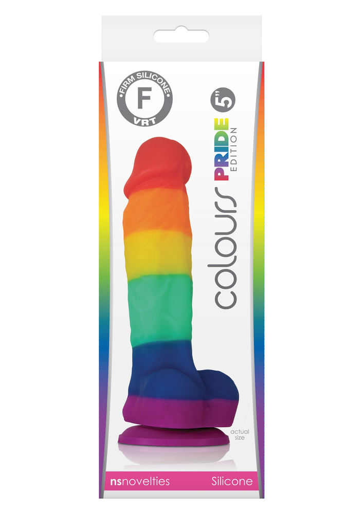 NS Novelties Colours Pride Edition 5' Dildo MULTICOLOR - 1