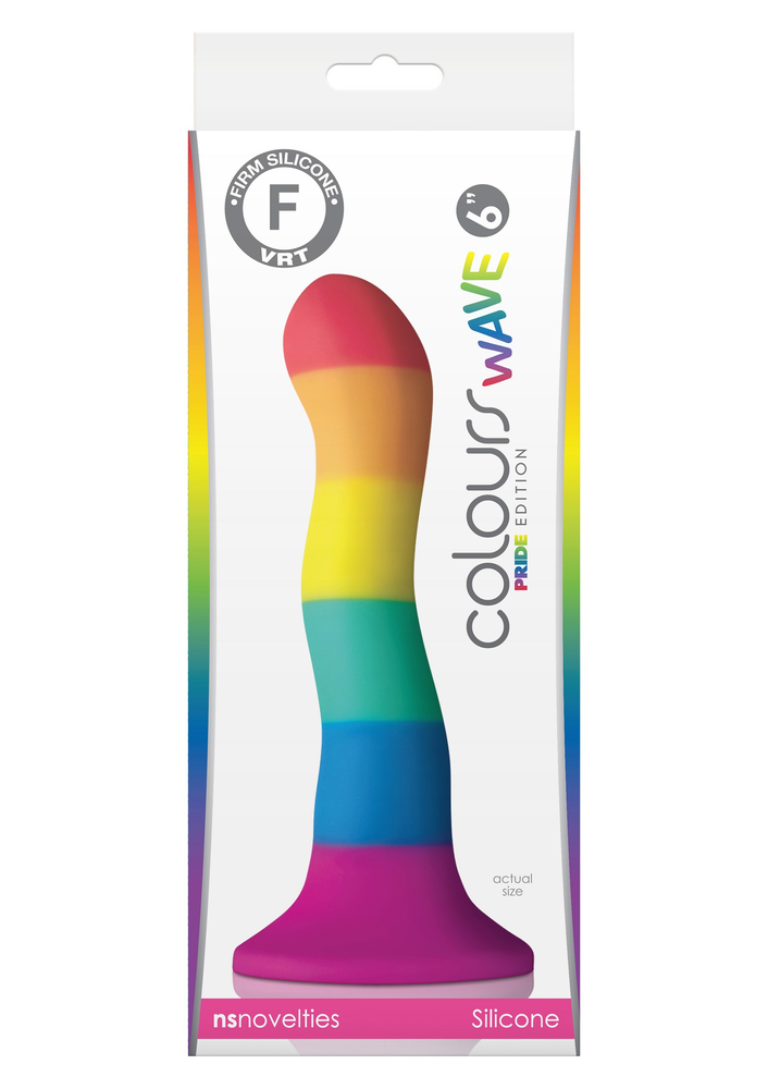 NS Novelties Colours Pride Edition 6' Wave Dildo MULTICOLOR - 1