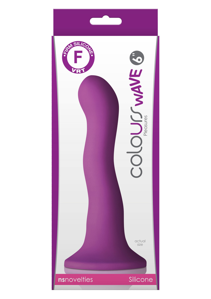 NS Novelties Colours Wave 6' Dildo PURPLE - 1