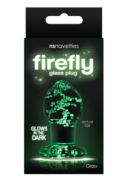 NS Novelties Firefly Glass Plug Small TRANSPA - 0