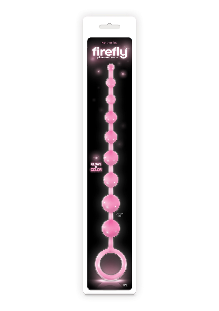 NS Novelties Firefly Pleasure Beads PINK - 0