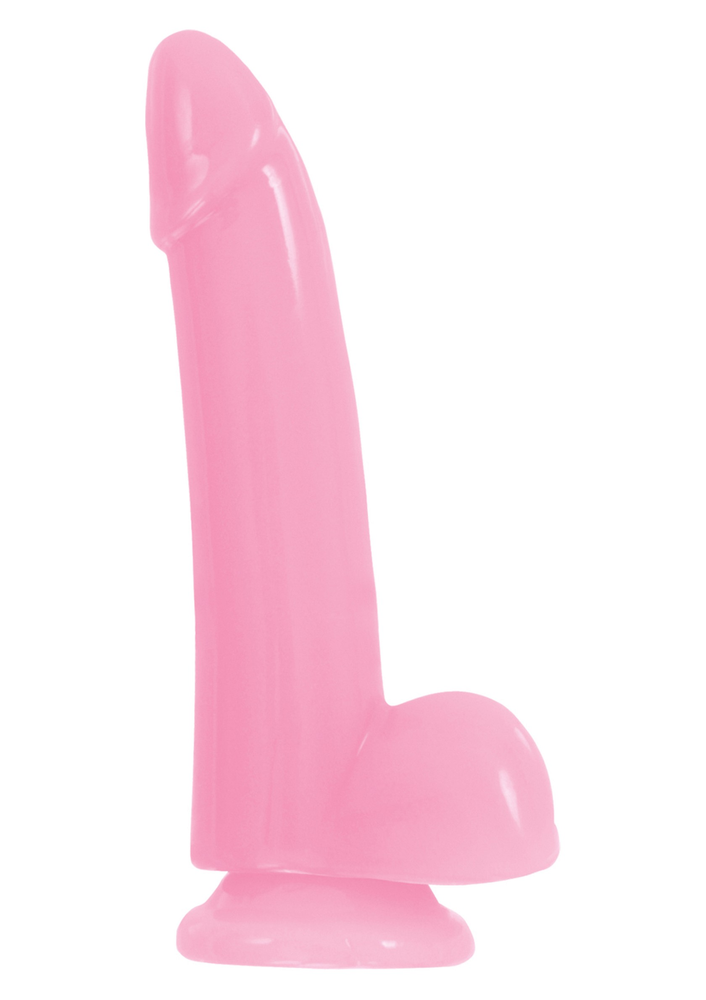 NS Novelties Firefly Smooth Glowing Dong 5' PINK - 1