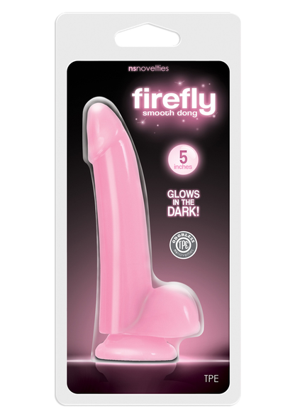 NS Novelties Firefly Smooth Glowing Dong 5' PINK - 0
