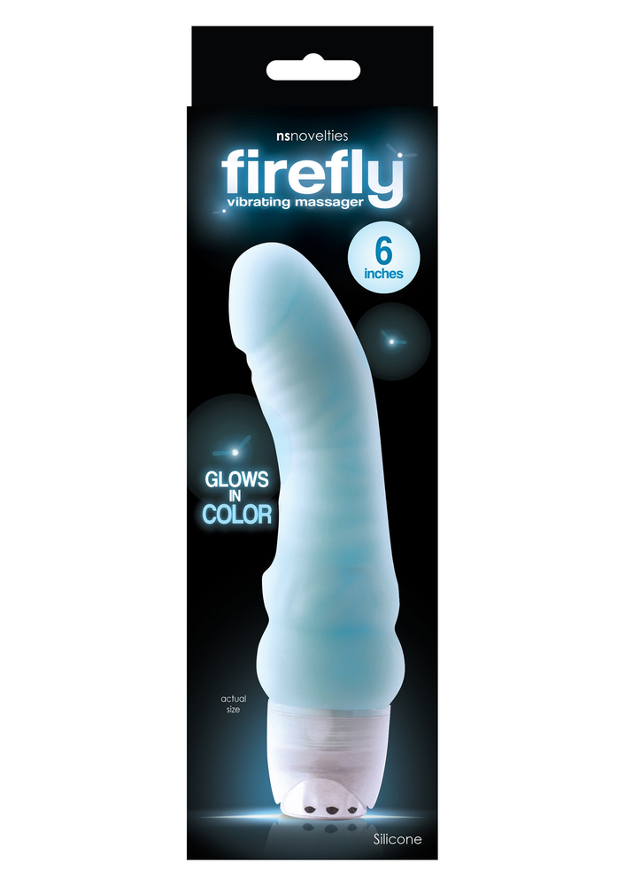 NS Novelties Firefly 6' Vibrating Massager BLUE - 0