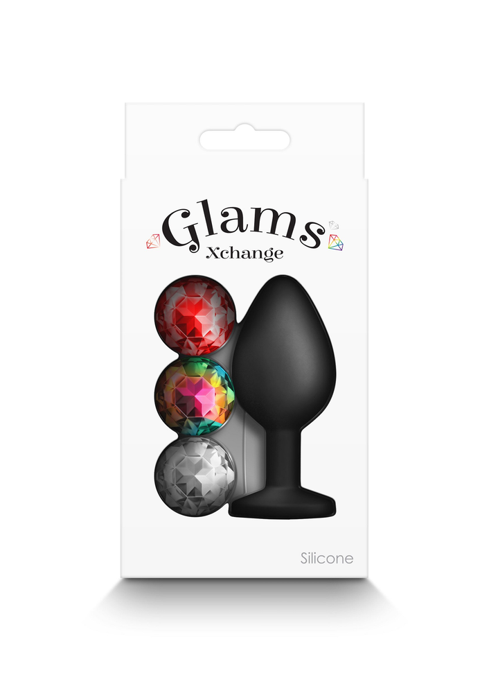 NS Novelties Glams Xchange Round Medium BLACK - 1