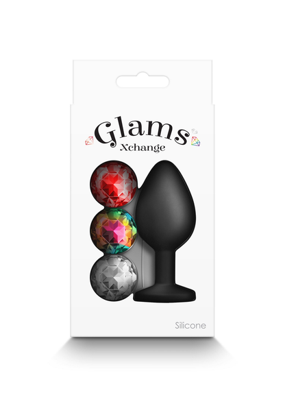 NS Novelties Glams Xchange Round Medium BLACK - 1