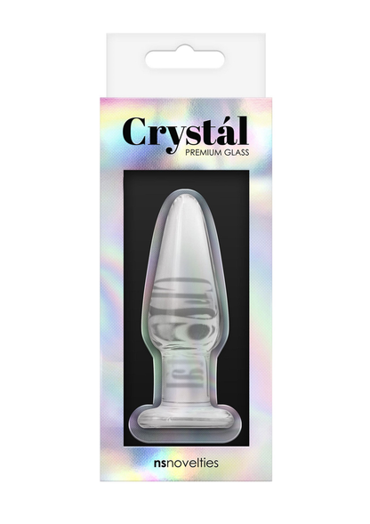 NS Novelties Crystal Tapered Plug Small TRANSPA - 0