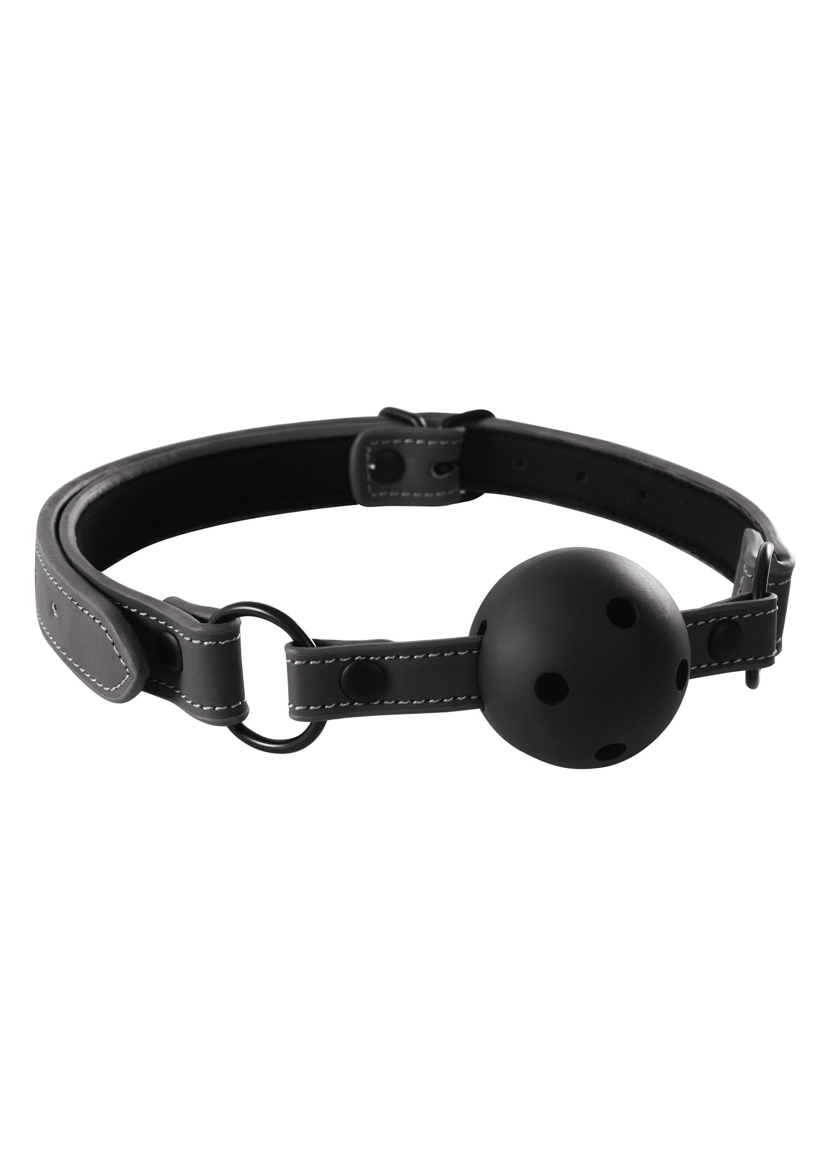 NS Novelties Renegade Bondage Ball Gag BLACK - 1