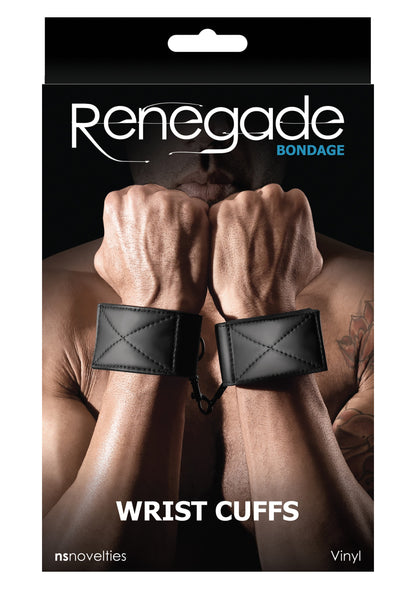 NS Novelties Renegade Bondage Wrist Cuff BLACK - 0