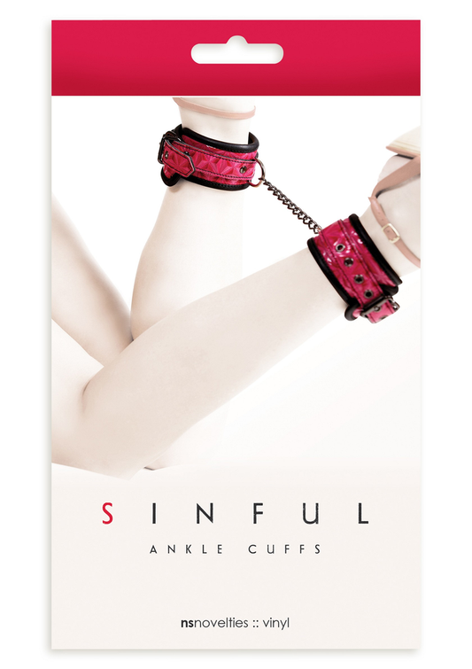 NS Novelties Sinful Ankle Cuffs - Roze