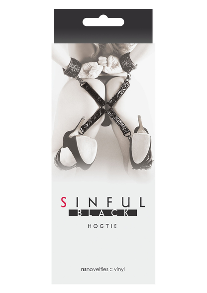 NS Novelties Sinful Hogtie BLACK - 0