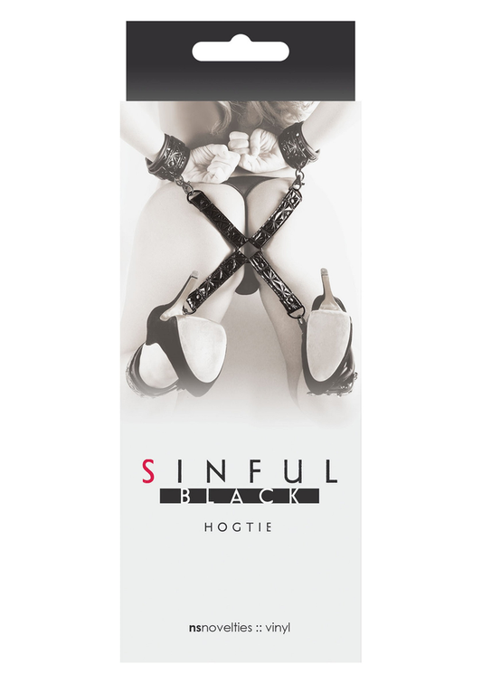 NS Novelties Sinful Hogtie - Zwart