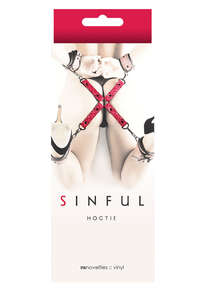 NS Novelties Sinful Hogtie PINK - 1