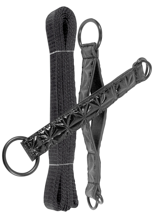 NS Novelties Sinful Bed Restraint Straps - Zwart