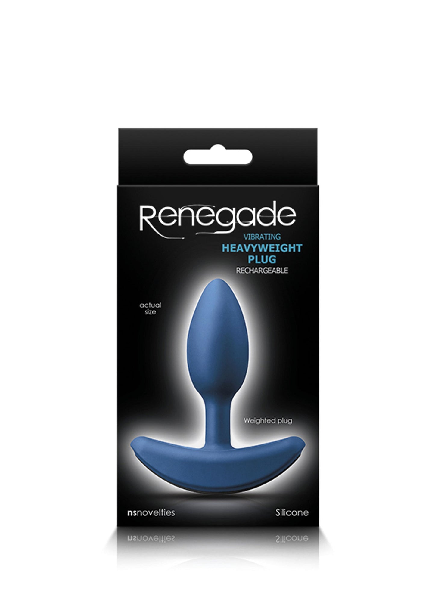 NS Novelties Renegade Heavyweight Plug Small BLUE - 0