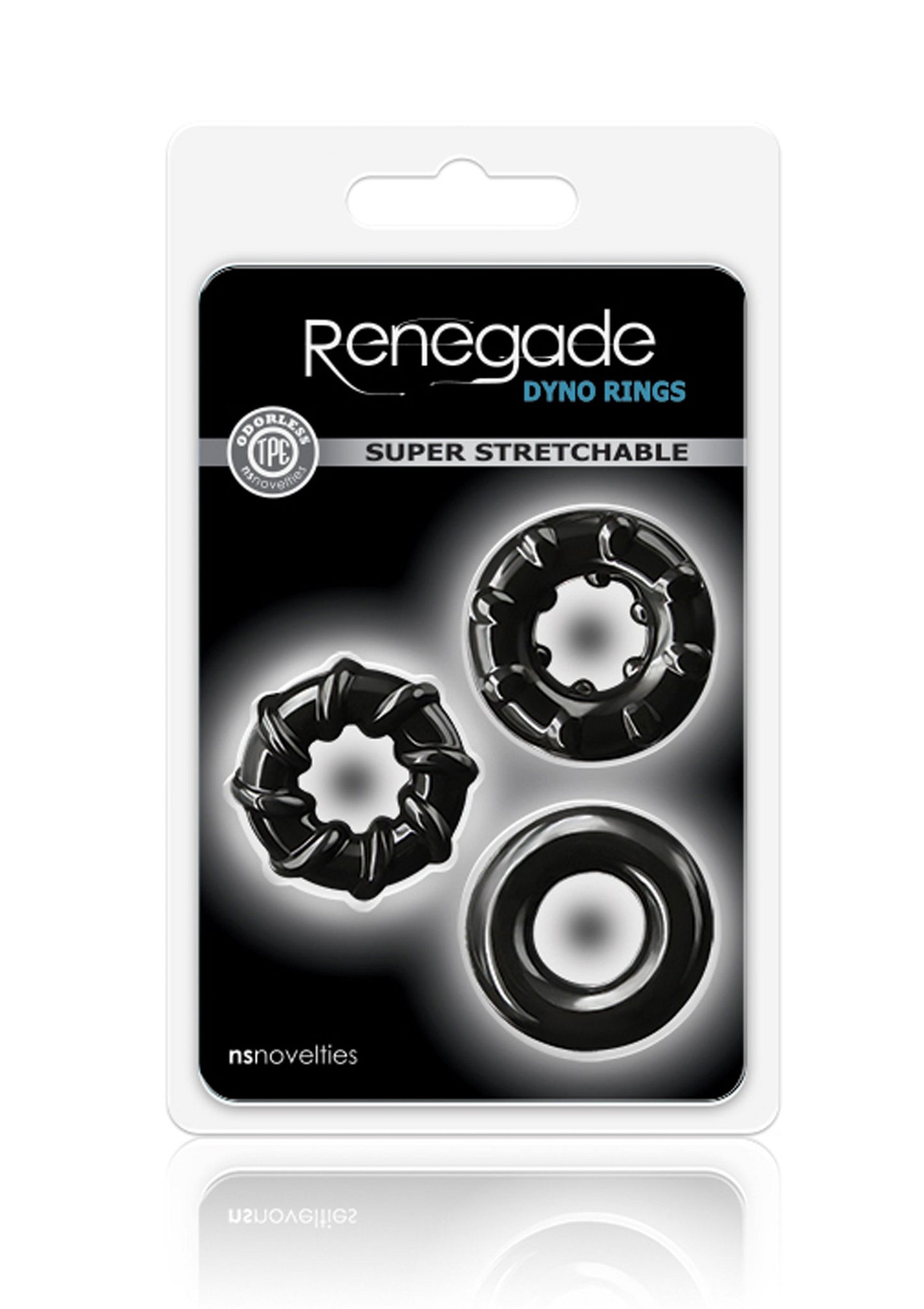 NS Novelties Renegade Dyno Rings BLACK - 1