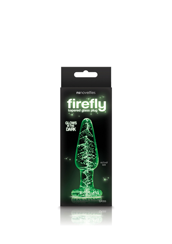 NS Novelties Fire Fly FireFly Glass Plug Medium GLOW - 0