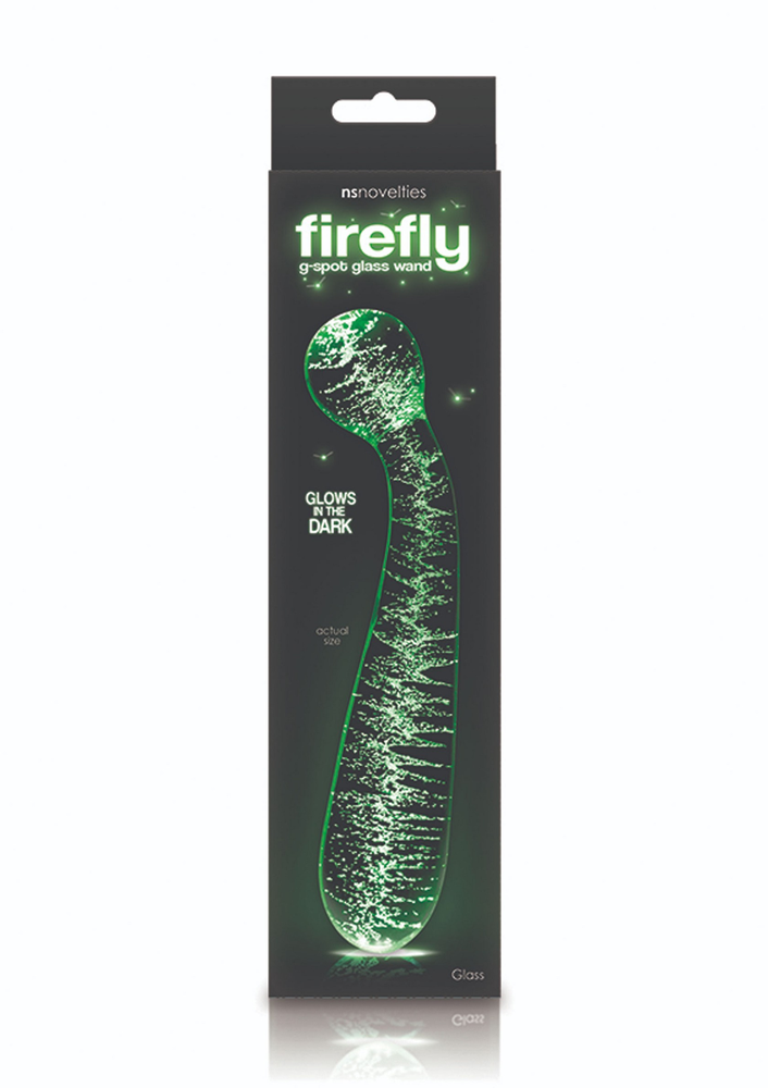 NS Novelties Firefly Glass G Spot Glow Wand GLOW - 0