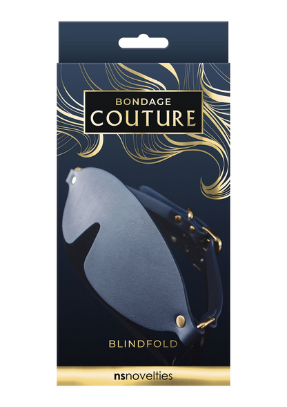 NS Novelties Bondage Couture Blind Fold BLUE - 1