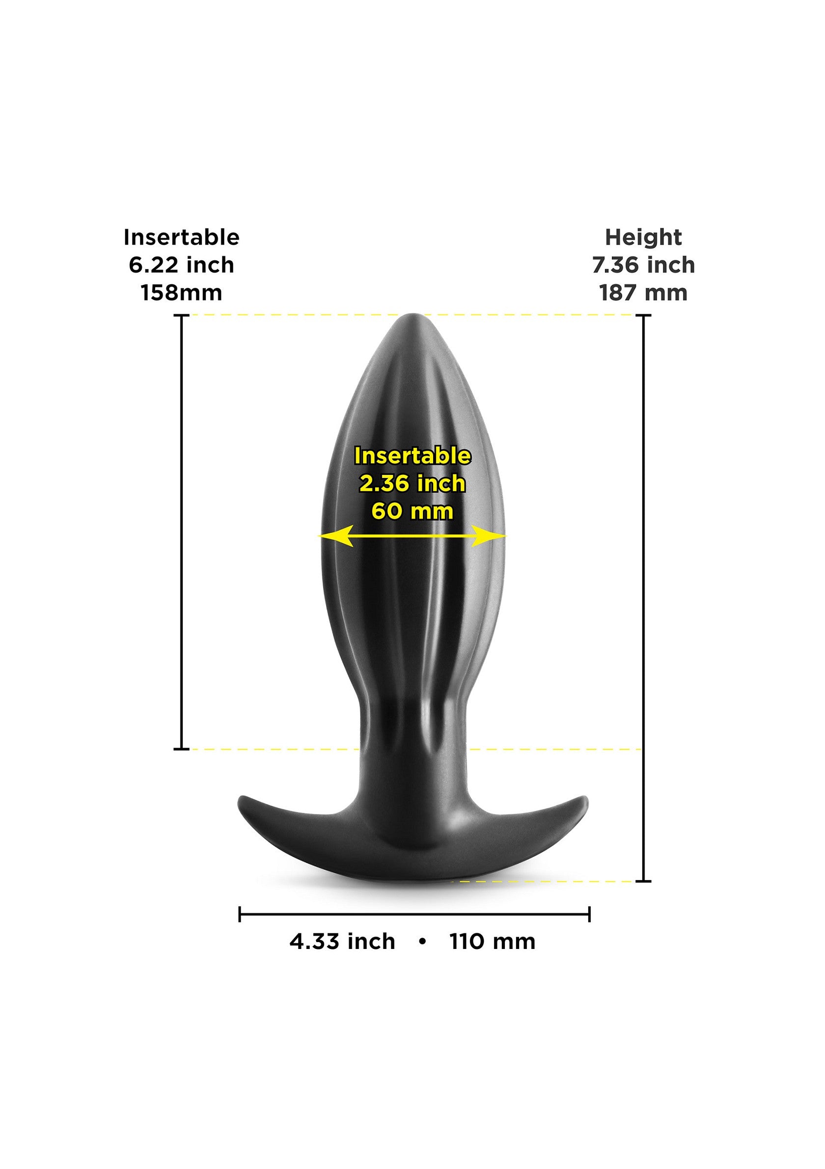 NS Novelties Renegade Bomba Large BLACK - 3