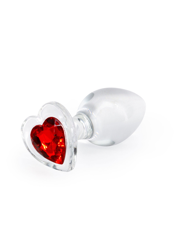 NS Novelties Crystal Desires Red Heart Medium RED - 2