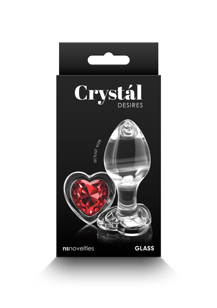 NS Novelties Crystal Desires Red Heart Medium RED - 1