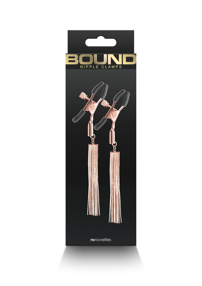 NS Novelties Bound Nipple Clamps D2 ROSEGOLD - 1