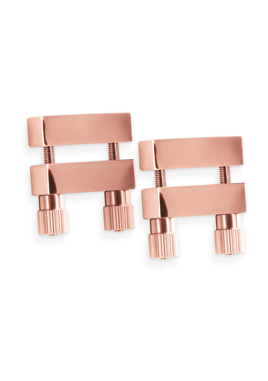 NS Novelties Bound Nipple Clamps V1 - Rose Gold