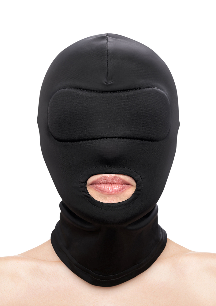 NS Novelties Fetish & Fashion Mouth Hood BLACK - 0