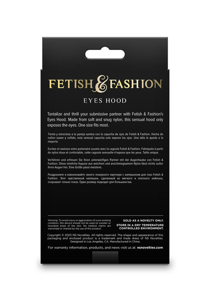 NS Novelties Fetish & Fashion Eyes Hood BLACK - 2