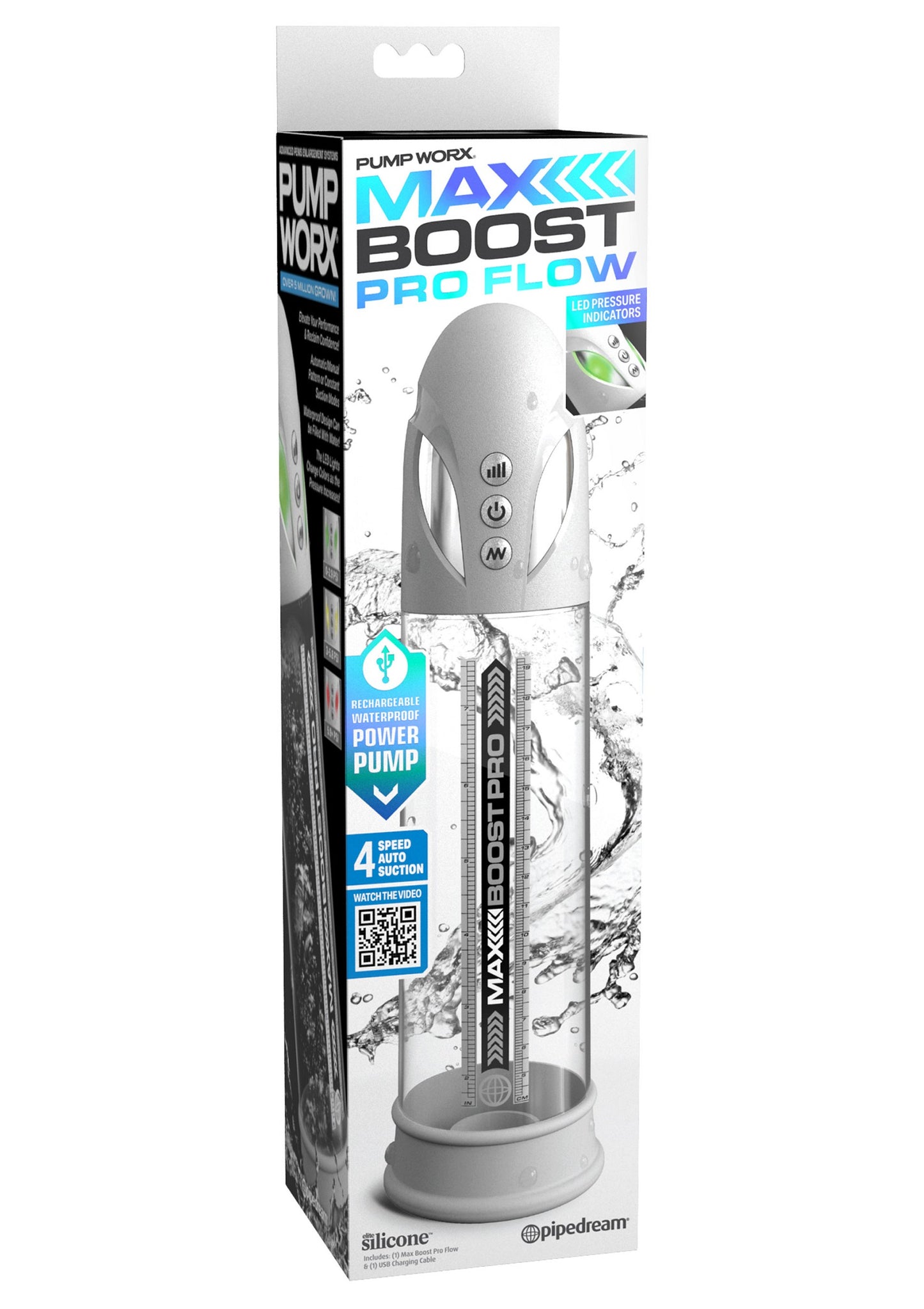 Pipedream Pump Worx Max Boost Pro Flow WHITE - 1029