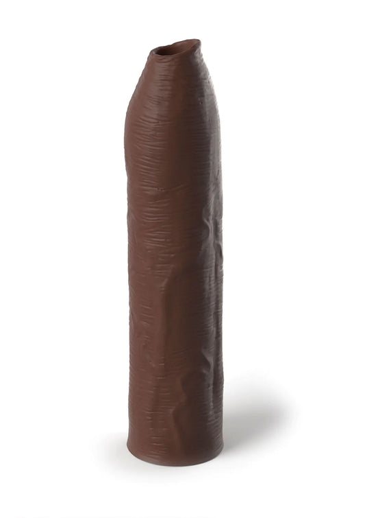 Pipedream Fantasy X-Tensions - Elite Uncut Silicone Penis Enhancer - Brown - Bruine huidskleur