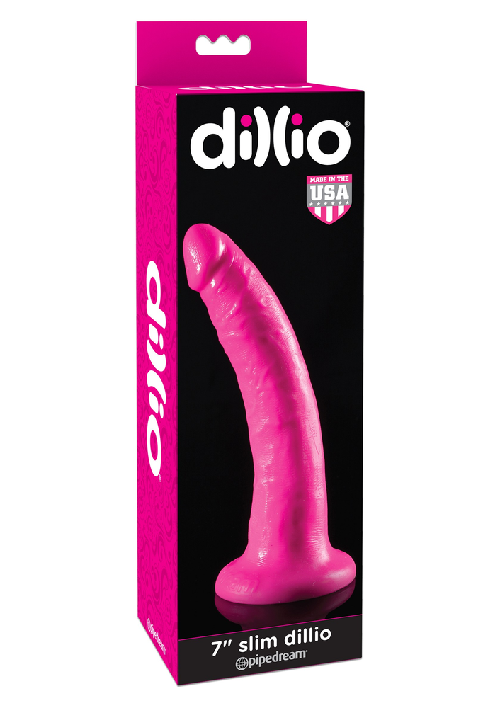 Pipedream Dillio Slim Dillio 7' PINK - 2