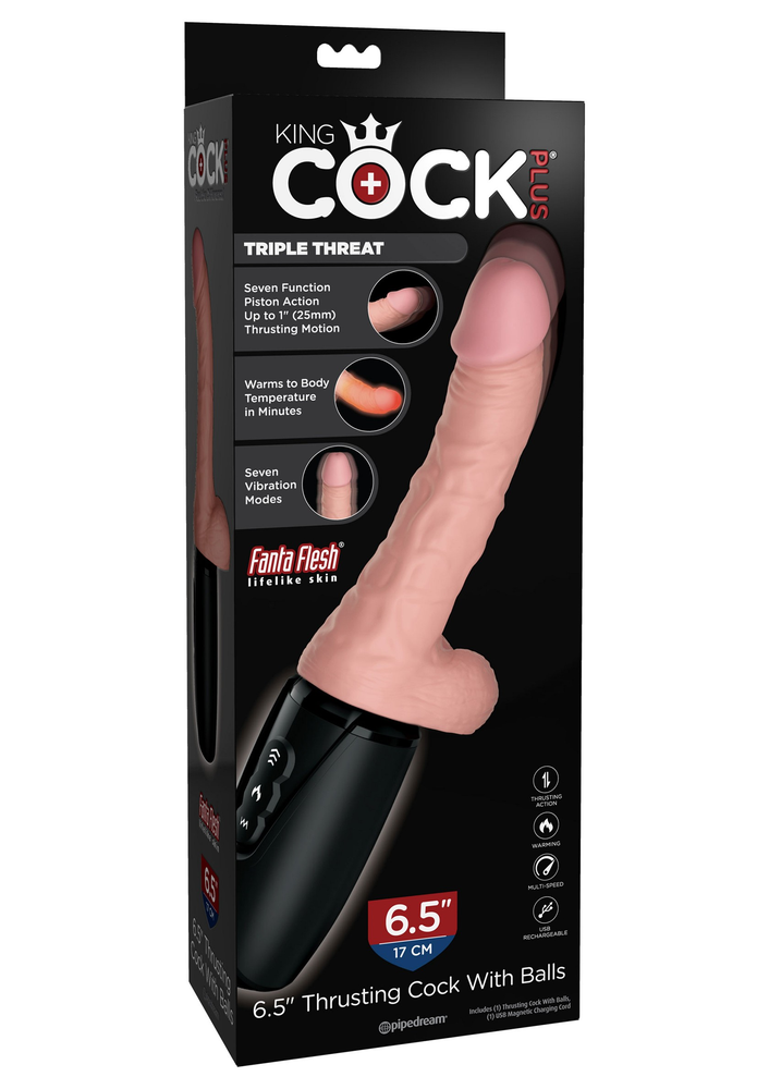 Pipedream King Cock Plus Triple Treat SKIN - 6