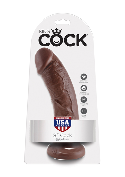 Pipedream King Cock 8' BROWN - 2