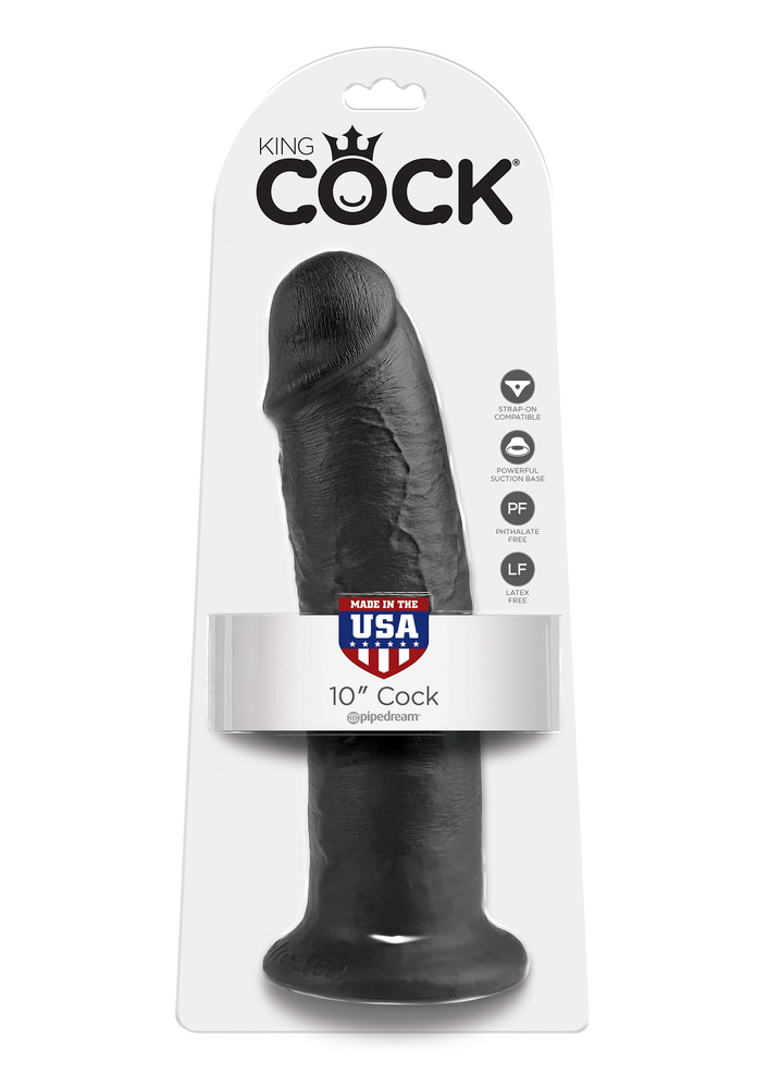 Pipedream King Cock 10' BLACK - 4