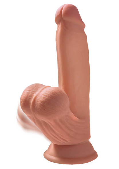 Pipedream King Cock Plus - 7' Triple Density Cock With Swinging Balls CARAMEL - 6