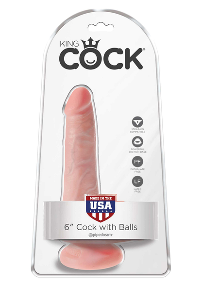 Pipedream King Cock 6' Cock With Balls SKIN - 0