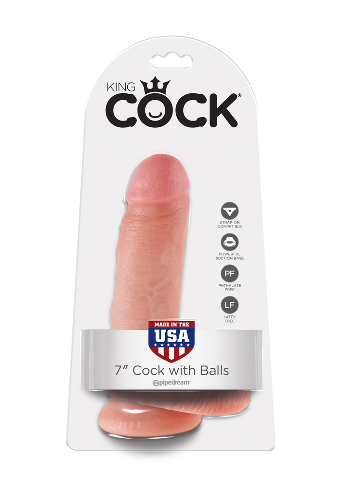 Pipedream King Cock 7' With Balls SKIN - 4