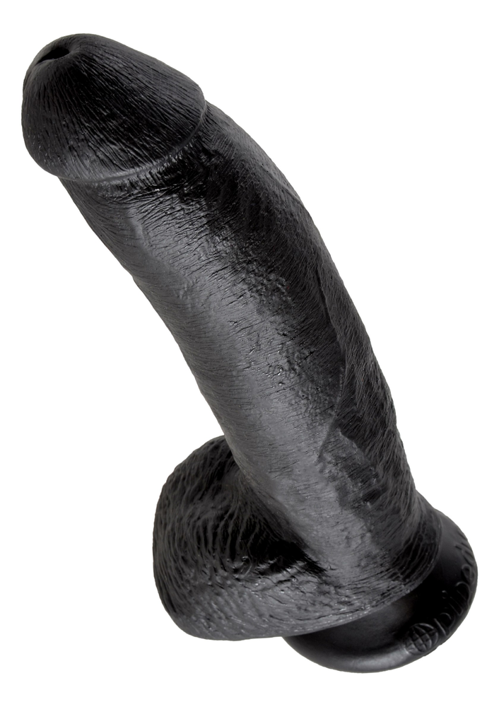 Pipedream King Cock 9' With Balls BLACK - 2