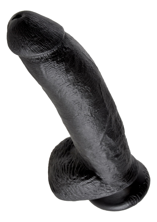 Pipedream King Cock - 9' Cock with Balls - Zwart