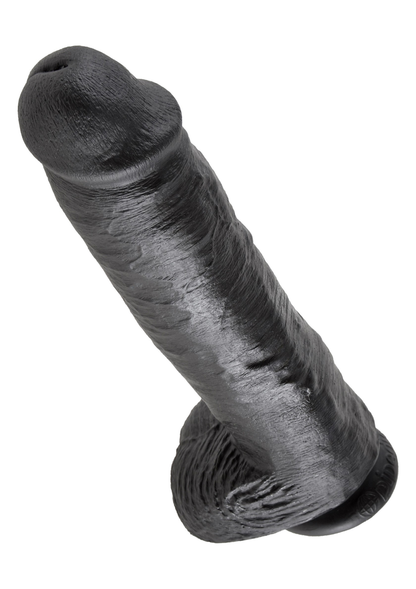 Pipedream King Cock 11' With Balls BLACK - 4