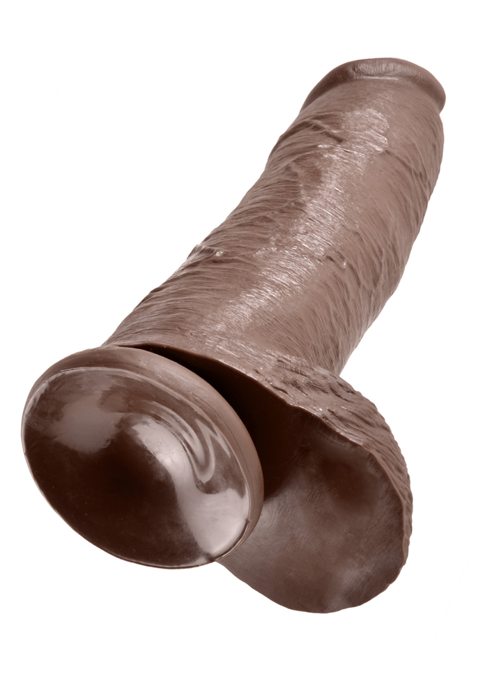 Pipedream King Cock 12' With Balls BROWN - 1