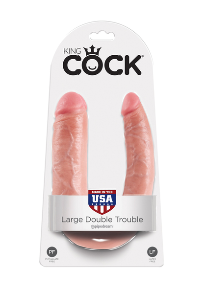 Pipedream King Cock U-shape Double Trouble L SKIN - 3