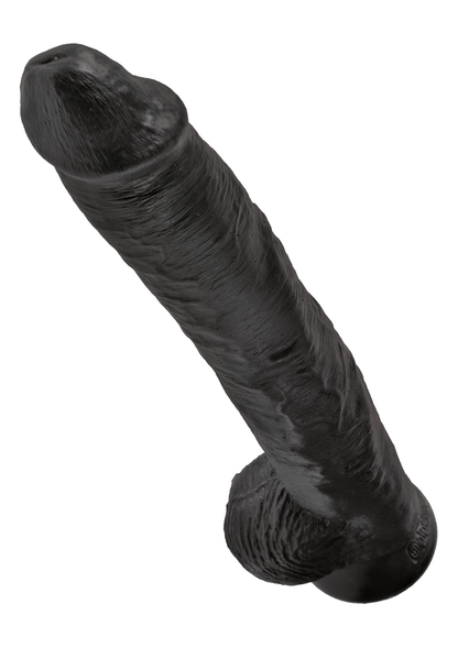 Pipedream King Cock 14' With Balls BLACK - 4