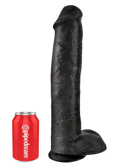 Pipedream King Cock 15' With Balls BLACK - 2