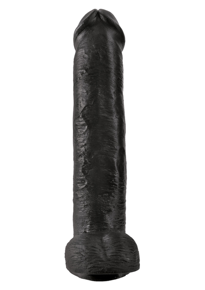 Pipedream King Cock 15' With Balls BLACK - 1