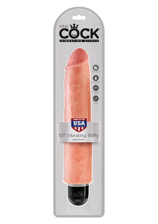 Pipedream King Cock - 10' Vibrating Stiffy - Lichte huidskleur